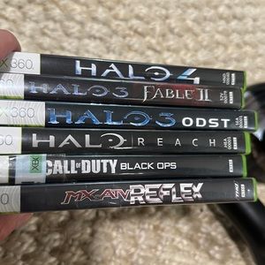 Xbox 360 games & controller
